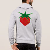 Aardbei Unisex Zip Hoodie (Achterkant)