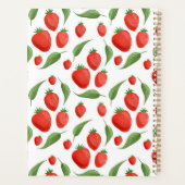 Aardbei Veld Patroon Spiraal Planner (Achterkant)