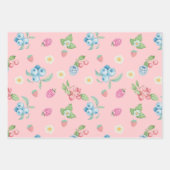 Aardbei Verjaardag Berry first roze Inpakpapier Vel (Voorkant)