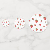 Aardbei Verjaardag Berry Sweet Confetti (Voorkanten)