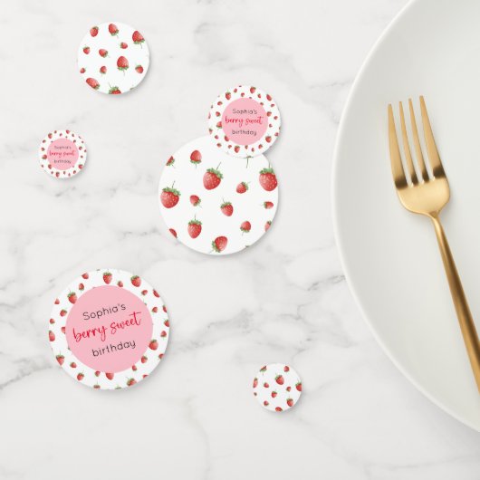 Aardbei Verjaardag Berry Sweet Confetti (Groep)