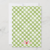 Aardbei Verjaardag Dank je kaart - 5x7 (Achterkant)