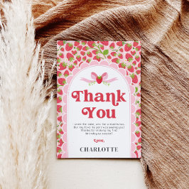 Aardbei Verjaardag Dank je kaart - 5x7