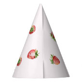 Aardbei Verjaardag Feesthoedjes (Achterkant)