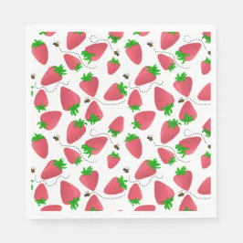 Aardbei Verjaardag Fun Trendy Papier servetten