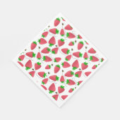 Aardbei Verjaardag Fun Trendy Papier servetten (Hoek)