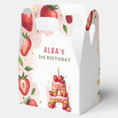 Aardbei Verjaardag gunst Box Letter A Cake Bedankdoosjes (Geopend)