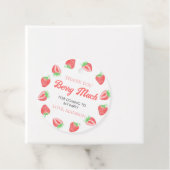 Aardbei Verjaardag Hartelijk dank Bedankjes Labels (In situ)