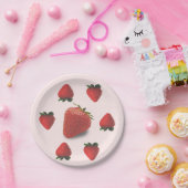 Aardbei Verjaardag Zomerfeest Papieren Bordje (Feest)