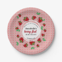 Aardbei Verjaardagsfeestje Berry Eerste Verjaardag