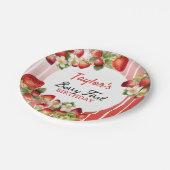 Aardbei Verjaardagspapier Borden Papieren Bordje (Gekanteld)