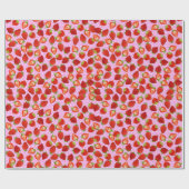 Aardbei - Verpakkingspapier Cadeaupapier (Vlak)