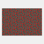 Aardbei verschillende schalen inpakpapier vel (Voorkant 2)