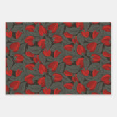 Aardbei verschillende schalen inpakpapier vel (Voorkant)