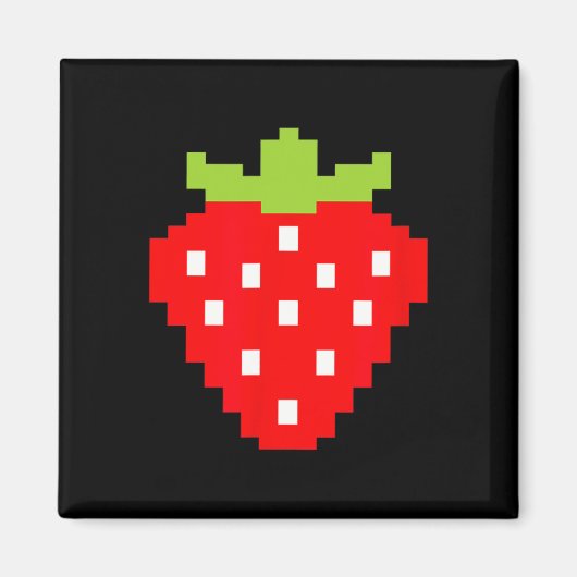 Aardbei Videogame Speler 1 Magneet (Voorkant)