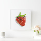 Aardbei Vierkante Klok (Huis)