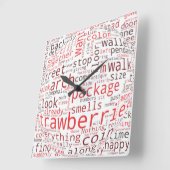 Aardbei Vierkante Klok (Hoek)