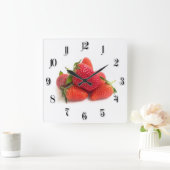 Aardbei Vierkante Klok (Huis)