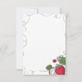 Aardbei Vine Foto Dank je kaart (Achterkant)