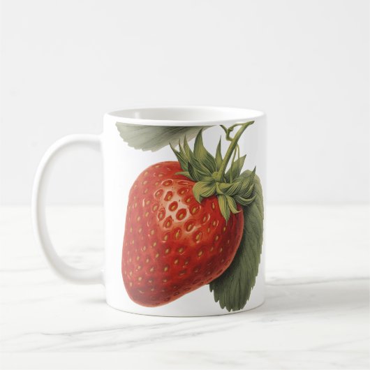 Aardbei vintage koffiemok (Links)