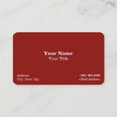 Aardbei Visitekaartje (Achterkant)