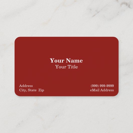 Aardbei Visitekaartje (Achterkant)