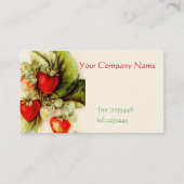  aardbei visitekaartje (Voorkant)