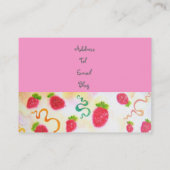 Aardbei Visitekaartje (Achterkant)