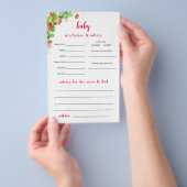 Aardbei Voorspellingen en Advies Flyer (Hand)