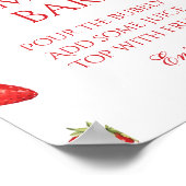 Aardbei Vrijgezellenfeest Mimosa Bar Poster (Hoek)