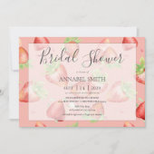 Aardbei Vrijgezellenfeest Tea Party Kaart (Voorkant)