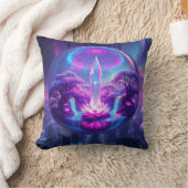 Aardbei Waterlilly Princess & Paarse Neon Dream Kussen (Deken)
