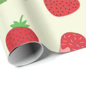 Aardbei ,Watermeloen en Rode Popsicles Cadeaupapier (Rol Hoek)