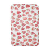 Aardbei-Waterverf Badmat (Voorkant Verticaal)