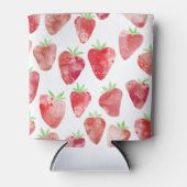 Aardbei-Waterverf Blikjeskoeler (Voorkant)