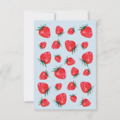 Aardbei-Waterverf Dank u wel notities (Achterkant)