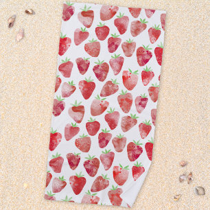 Aardbei Waterverf Fruit Strandlaken