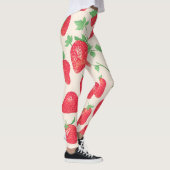 Aardbei Waterverf Kleurrijk Patroon Leggings (Rechts)