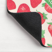 Aardbei Waterverf Kleurrijk Patroon Muismat (Hoek)