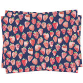 Aardbei Waterverf Navy Blue Tissuepapier
