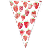 Aardbei Waterverf Party Vlaggetjes (Eerste vlag)