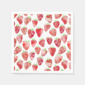 Aardbei-Waterverf Servet (Voorkant)