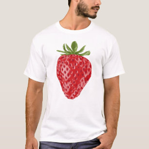 Aardbei-Waterverf T-Shirt