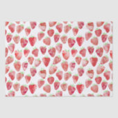 Aardbei-Waterverf Tissuepapier (Voorkant)