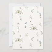  aardbei Waterverf Zomer bruiloft Kaart (Achterkant)