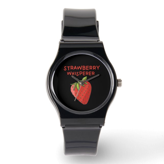 Aardbei Whisperer Horloge (Voorkant)