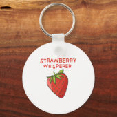 Aardbei Whisperer Sleutelhanger (Voorkant)