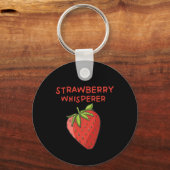 Aardbei Whisperer Sleutelhanger (Voorkant)