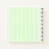 Aardbei White Grey Strips Design. Notitieboek (Achterkant)