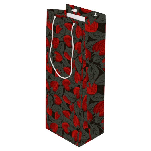 Aardbei Wijn Cadeautas (Voorkant Gekanteld)